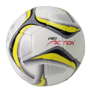 Pro Action Soccer Ball, Pro Series Football, Size 3- White & Yellow Color
