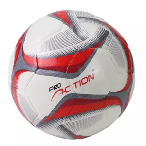Pro Action Soccer Ball, Pro Series Football, Size 3- White & Red Color