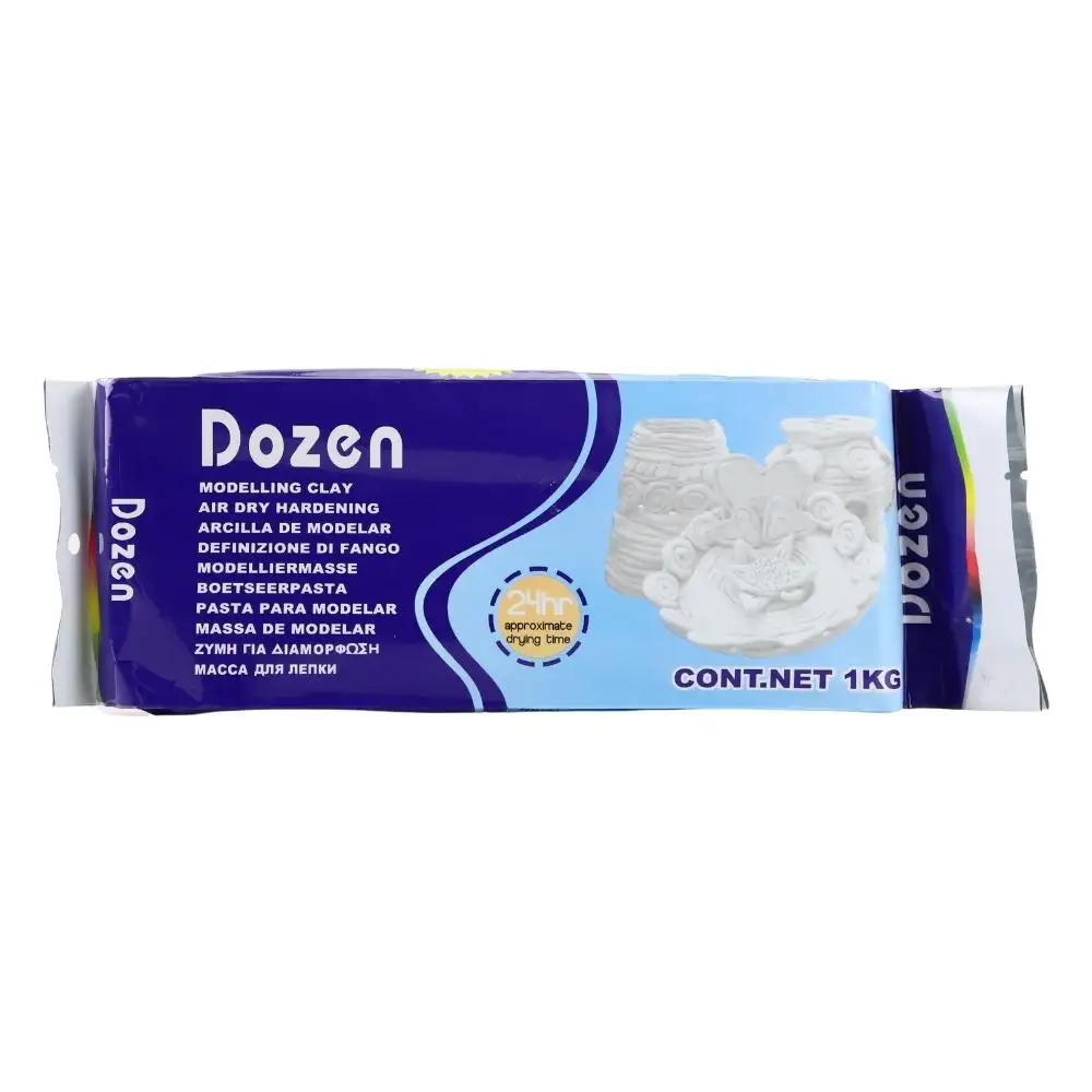 Dozen Modelling Clay, Ready To Use Clay- 1Kg