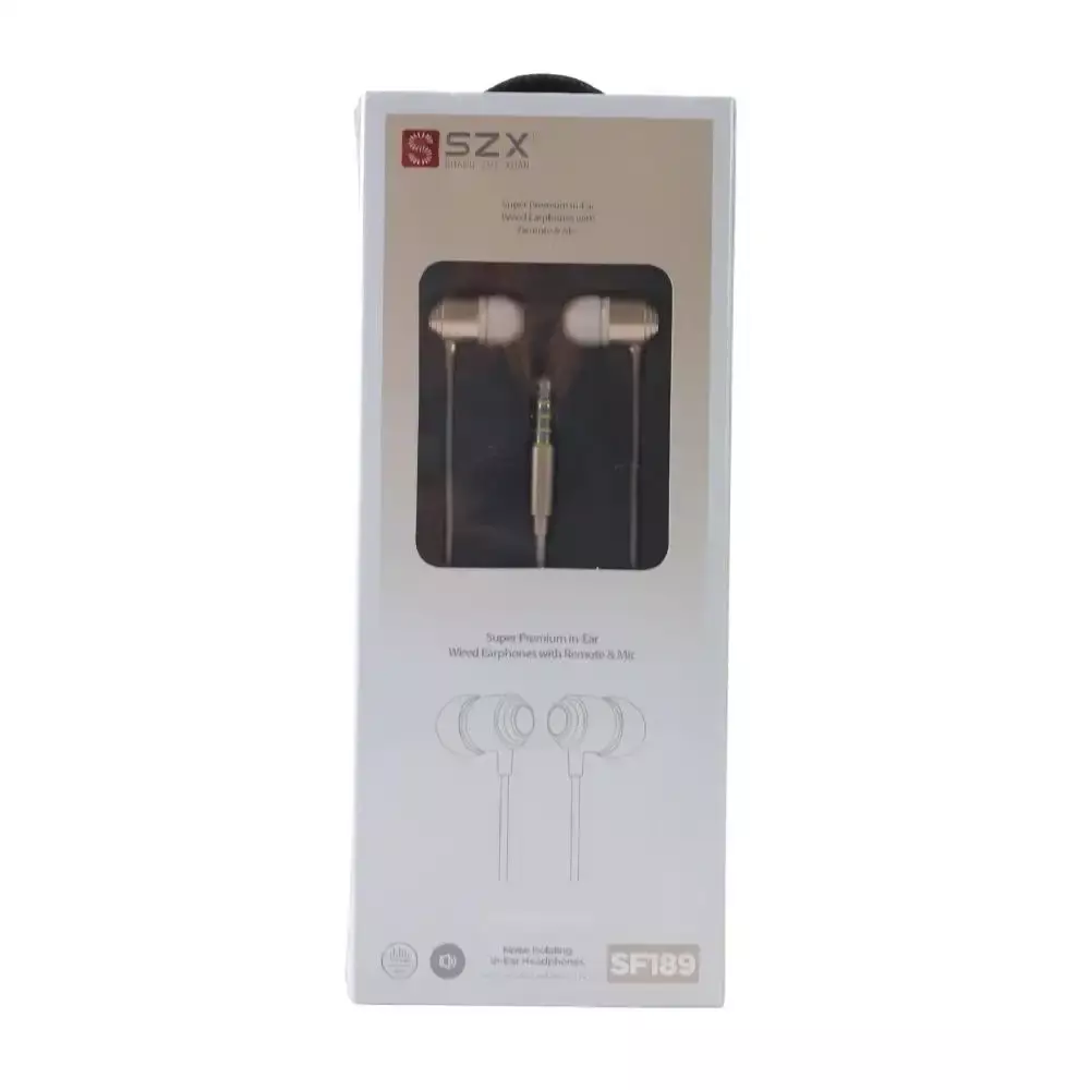 SZX Super Premium Wired Earphone Noise Isolating Headphone