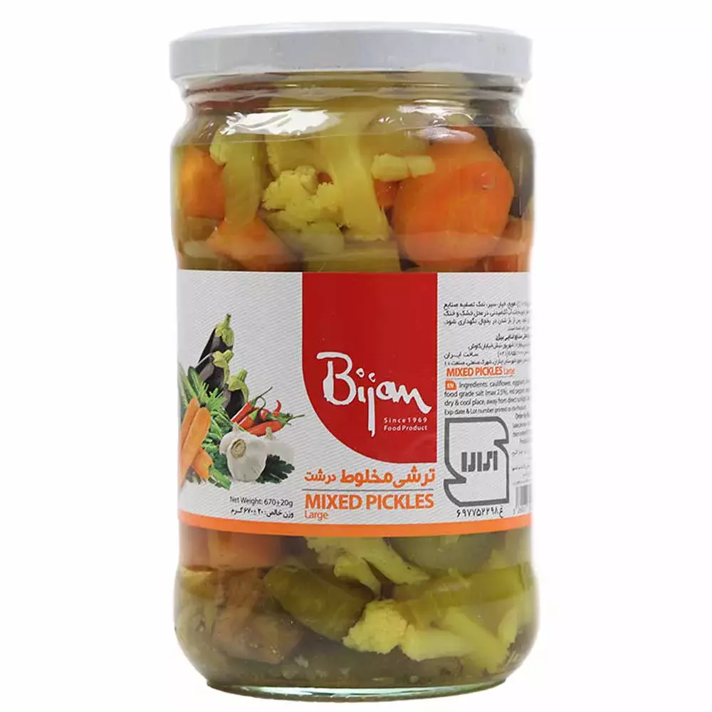 Bijan Mixed Pickles Jar- 670gms