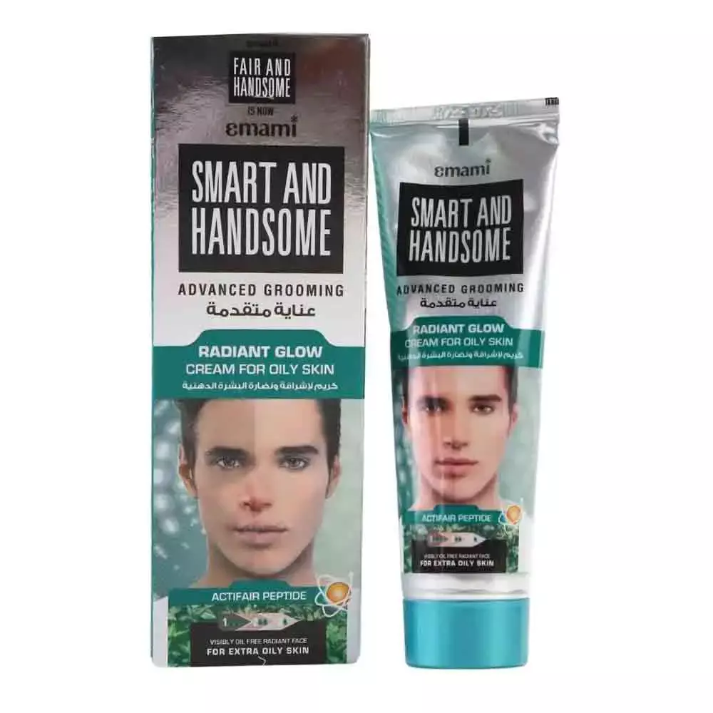 Emami Fair and Handsome Radiant Glow Cream for Mens Oily Skin- 100gms