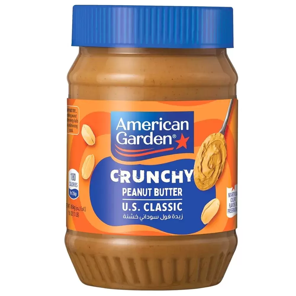 American Garden Crunchy U.S.Classic Peanut Butter- 454gms