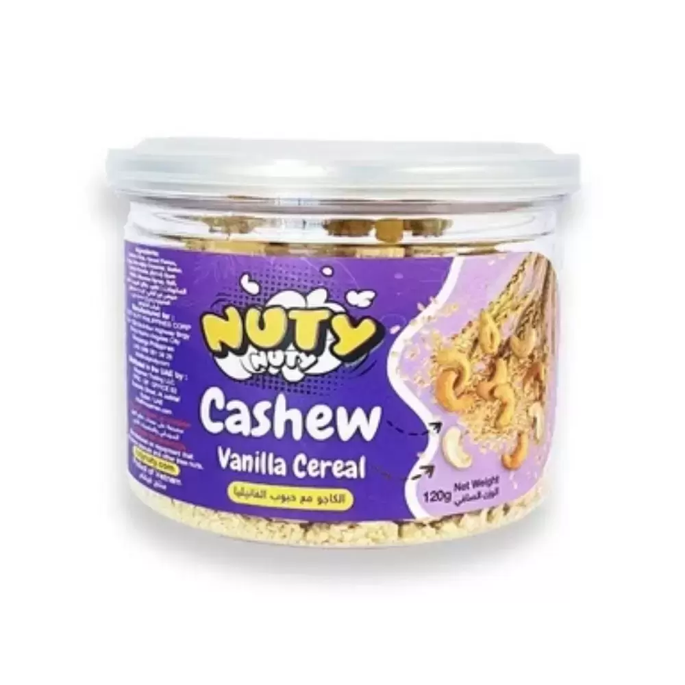 Nuty Nuty Vanilla Cereal Flavor Cashew Nut- 120gms