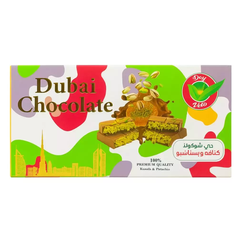 Day Veta Dubai Chocolate With Kunafa And Pistachio Flavor- 200gms