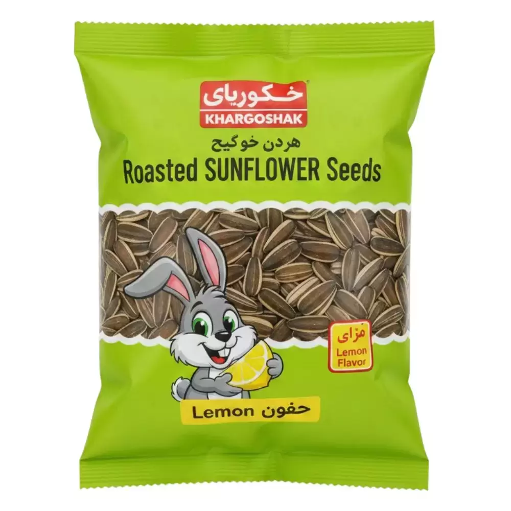 Khargoshak Roasted Sunflower Seeds Lemon Flavor- 100gms
