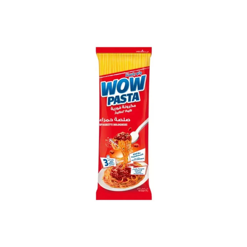 Wow Pasta Instant Spaghetti With Bolognese Flavor- 94gms