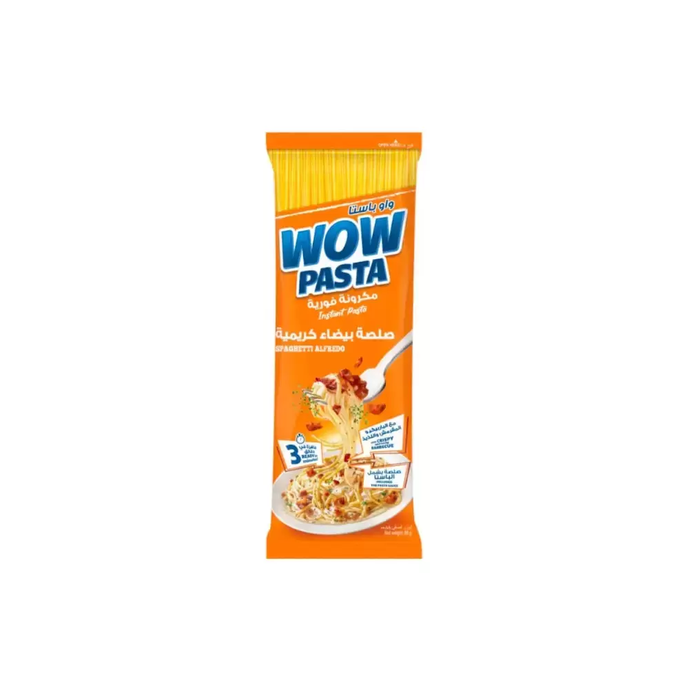 Wow Pasta Instant Spaghetti With Alfredo Flavor- 88gms