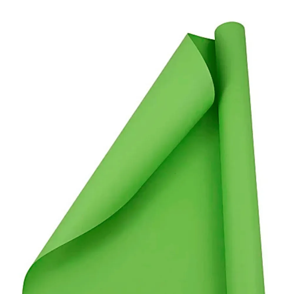 Natural Recyclable Kraft Paper Heavy Duty Gift Wrapping Paper Roll 70cmX1.5mtr- Green