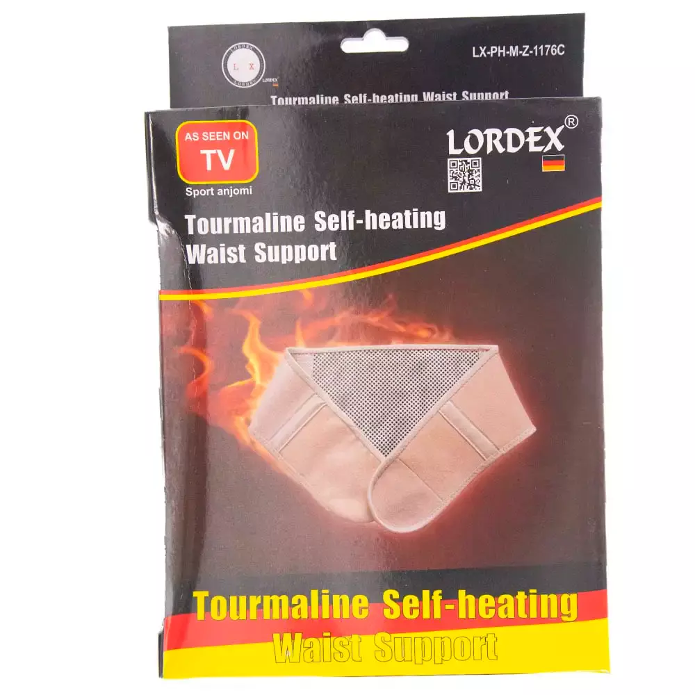 Lordex Fitness Tourmaline Self-Heating Waist Support, LX-PH-M-Z-1176C- Cream