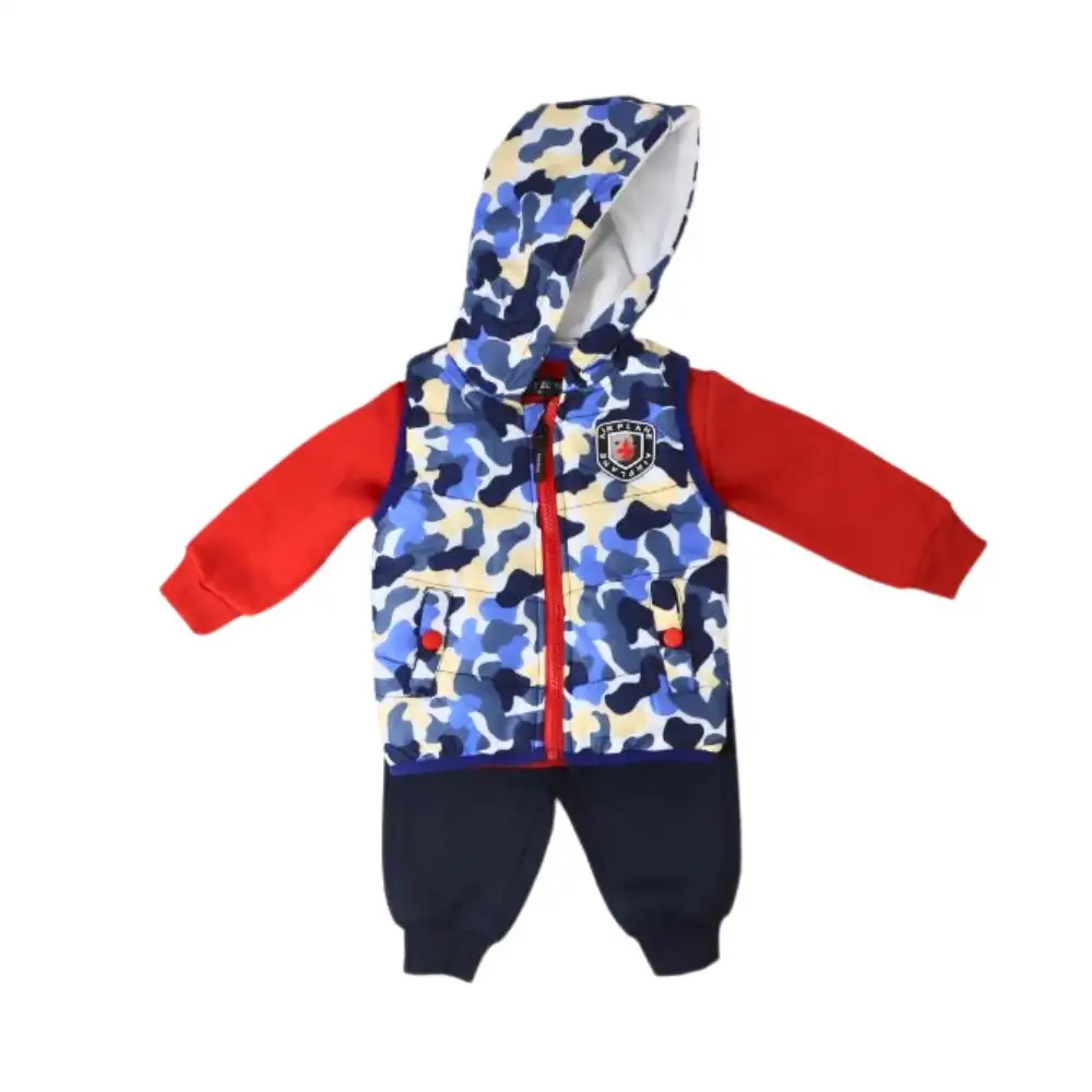 Boys Lightweight Hooded Puffer Down Vest Jacket Sleeveless with T