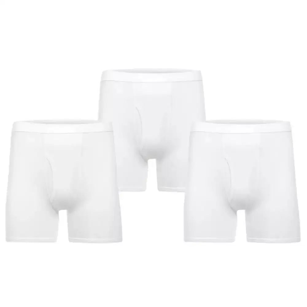 Lux Boys Boxer Shorts Cotton Underwear White 7 8yrs Pack of 3pcs