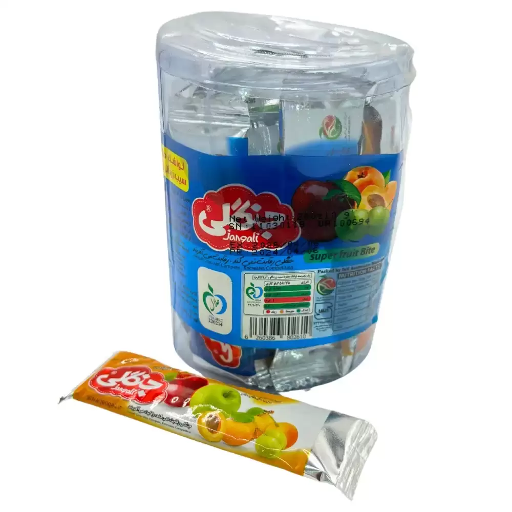 Jangali Small Super Fruit Bar Toffee With Multiple Fruit Flavors- 20pcs