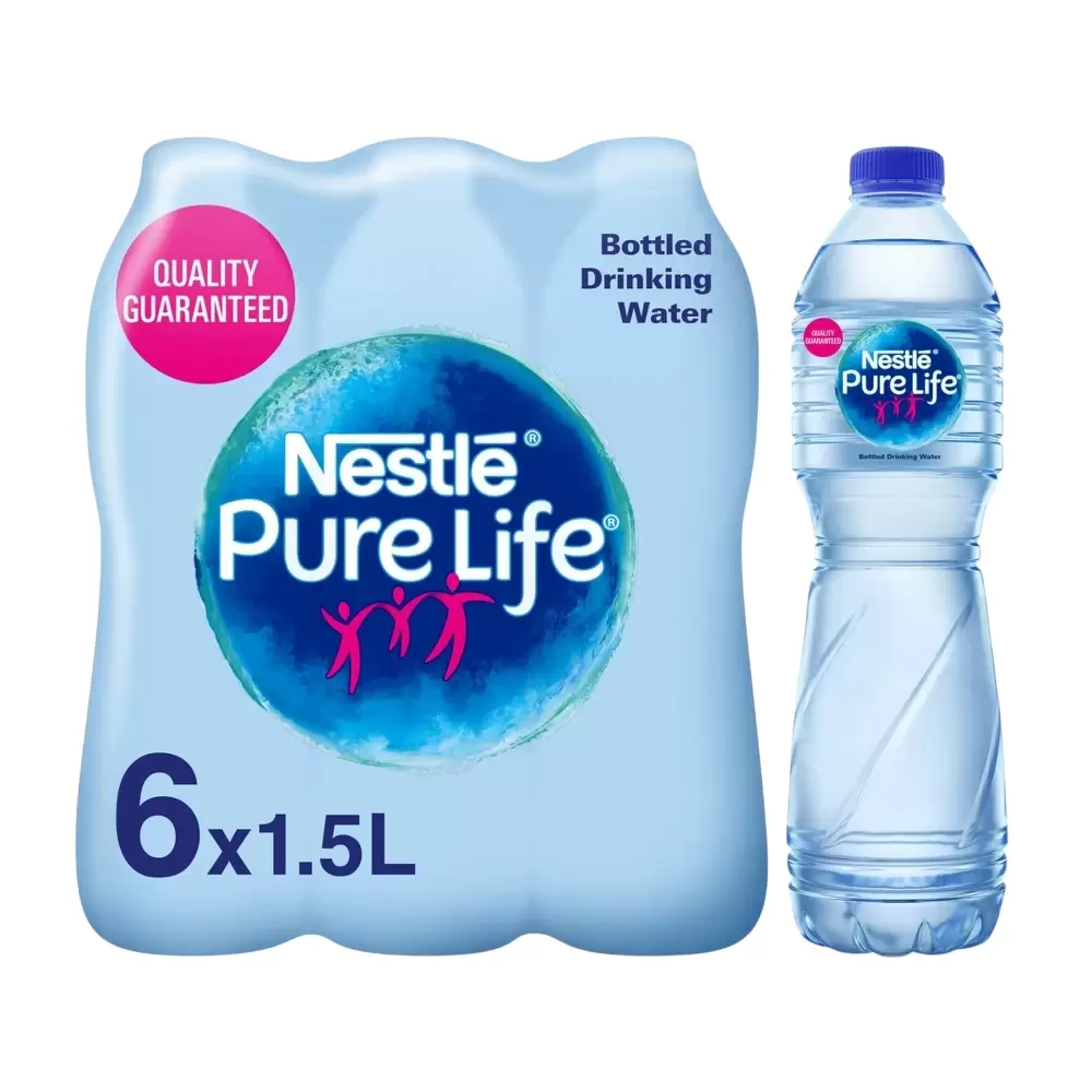 Nestle Pure Life Bottled Drinking Water- 6X1.5Ltr (Delivery In Dubai Only)
