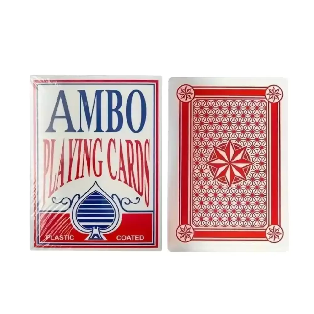 Poker Card Games Plastic Coated Playing Card- Multi-Color