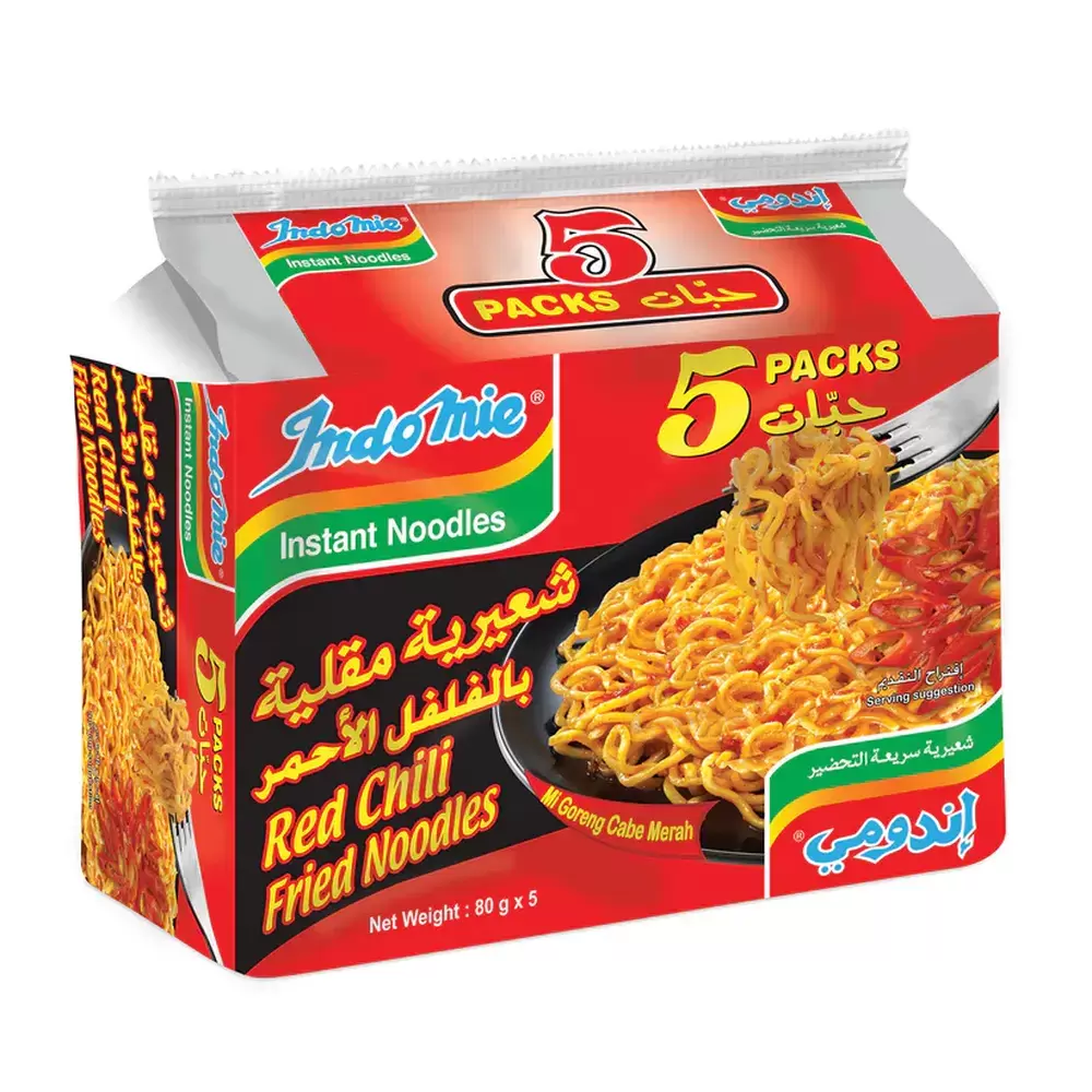 Indomie Red Chili Fried Instant Noodles- 5pcs