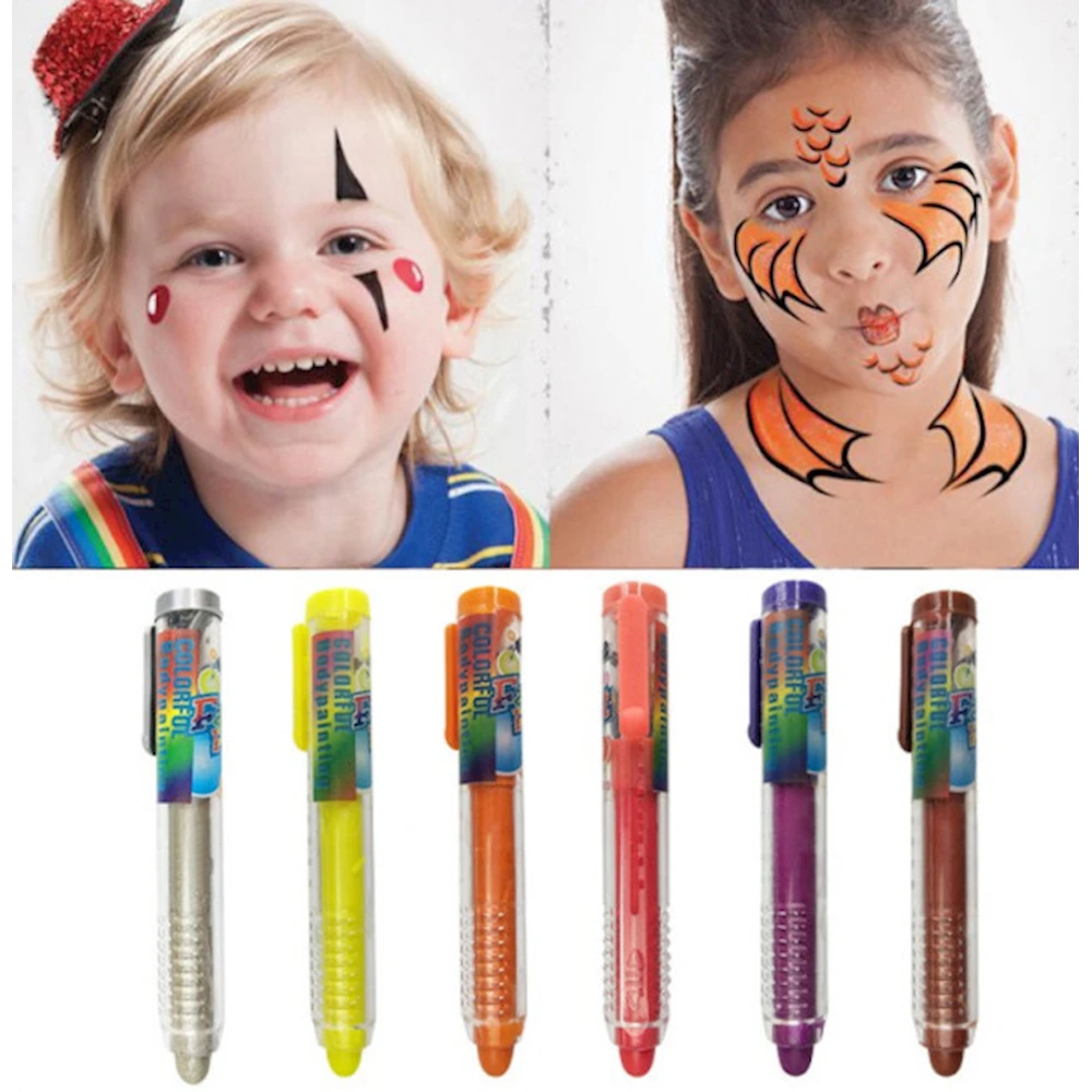 Mingda Face Coloring Painting Crayons- 12pcs