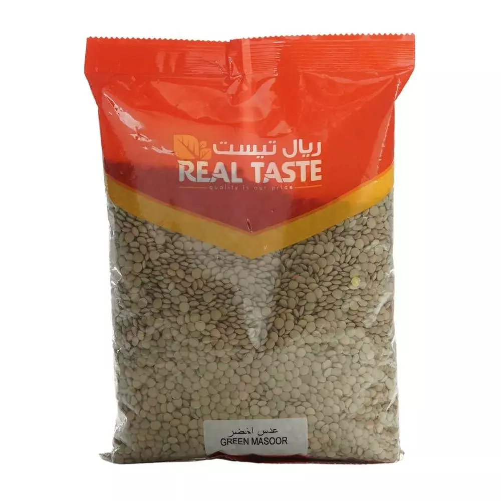 Real Taste Green Masoor Lentile- 1kg