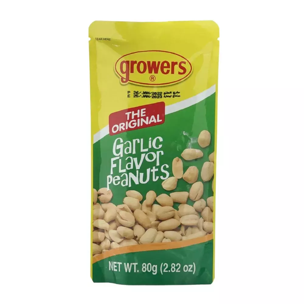 Growers The Original Garlic Flavour Peanuts- 80gms
