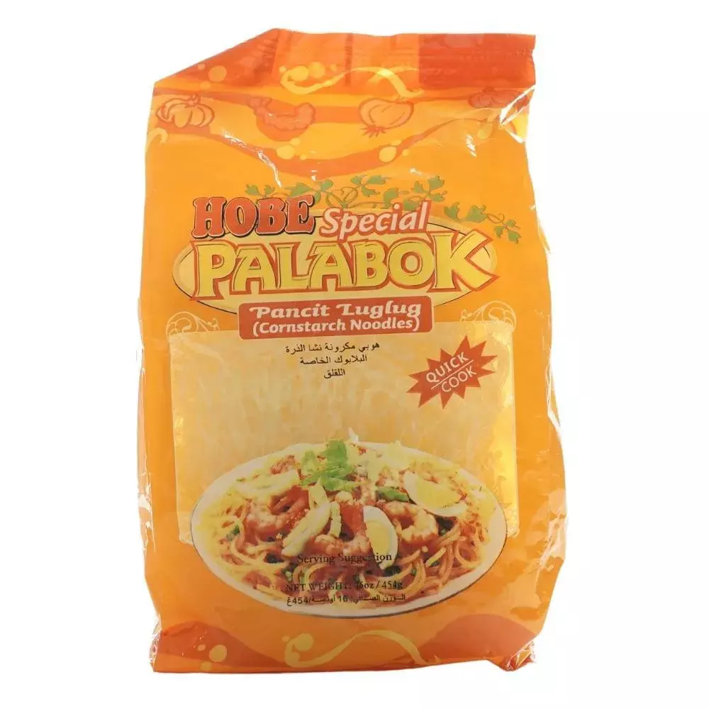 Hobe Special Palabok Pancit Luglug Cornstarch Quick Cook Noodles- 454gms