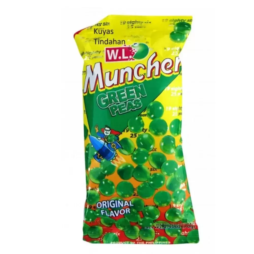 W L Muncher Green Peas Original Flavor- 70gms