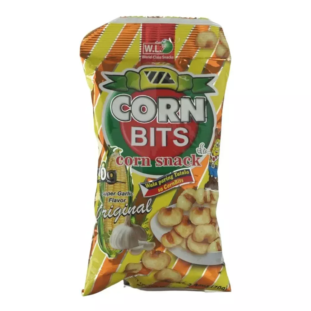 Corn Bits, Corn Snacks with Super Garlic Flavor- 70gms